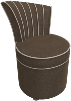 Кресло мягкое Лига Диванов Ирис (рогожка, коричневый/бежевый) - 