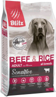 Сухой корм для собак Blitz Pets Adult Beef & Rice / 4212 (2кг) - 