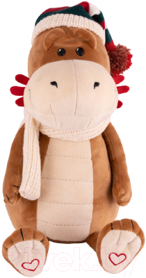 Мягкая игрушка Maxitoys Дракон Фрэнк в шапочке и шарфике / MT-MRT012312-1-20