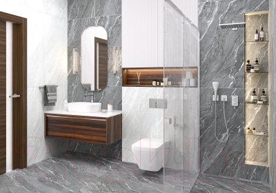 Плитка Alma Ceramica Nexstone GFA114NXT70R (S) (570x1140, черный)