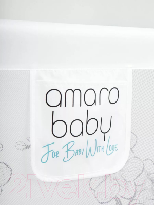 Ограждение для кровати Amarobaby Safety Of Dreams / AB-SOFD-BSR-BEL-160 (белый)