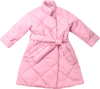 Пальто детское Amarobaby Trendy / AB-OD22-TRENDY29/06-122 (розовый, р.122-128) - 