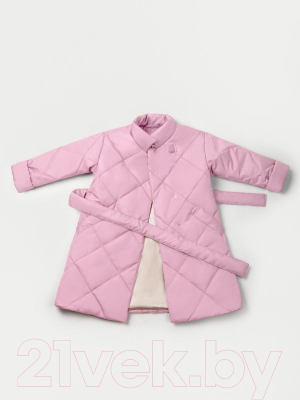 Пальто детское Amarobaby Trendy / AB-OD22-TRENDY29/06-128 (розовый, р.128-134)