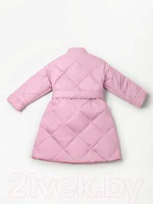 Пальто детское Amarobaby Trendy / AB-OD22-TRENDY29/06-128 (розовый, р.128-134)