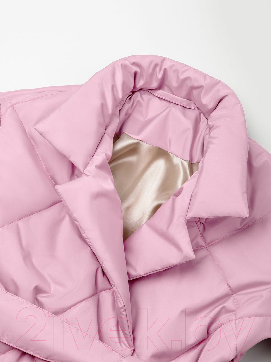 Пальто детское Amarobaby Trendy / AB-OD22-TRENDY29/06-140 (розовый, р.140-146) — фото 4