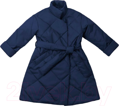 Пальто детское Amarobaby Trendy / AB-OD22-TRENDY29/20-128 (синий, р.128-134)