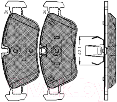 Тормозные колодки Icer 181295