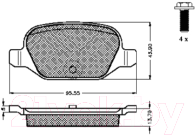 Изображение товара Тормозные колодки Icer 181501-703