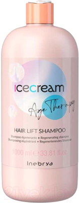 Шампунь для волос Inebrya Icecream Argan Age Для придания блеска волосам Аргановое масло (1л)