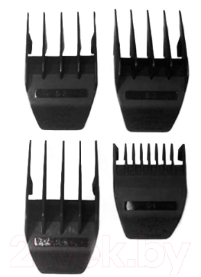 Набор насадок к машинке для стрижки волос Wahl 3166 (4шт, черный)