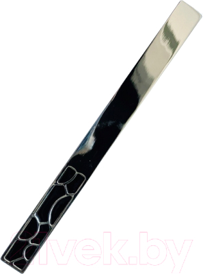 Ручка для мебели KMS Moderno Mix 128мм / K160-128-CB (хром/черный)