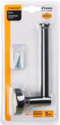 Держатель для туалетной бумаги Fixsen Comfort black FX-86010A (черный)