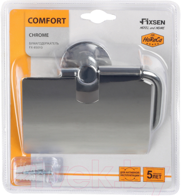 Держатель для туалетной бумаги Fixsen Comfort FX-85010 (хром)