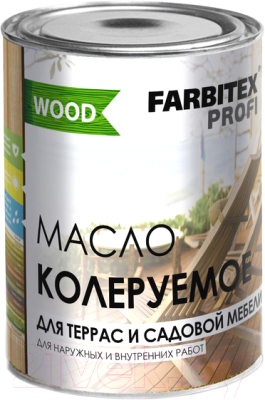 Масло для древесины Farbitex Profi Wood (450мл, белый)