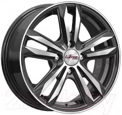 Изображение товара Литой диск iFree Маскот 15x6" 4x100мм DIA 67.1мм ET 35мм Блэк джек