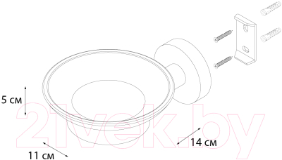 Мыльница Fixsen Comfort FX-85008 (хром)