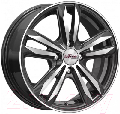 Изображение товара Литой диск iFree Маскот 15x6" 4x100мм DIA 67.1мм ET 40мм Блэк джек