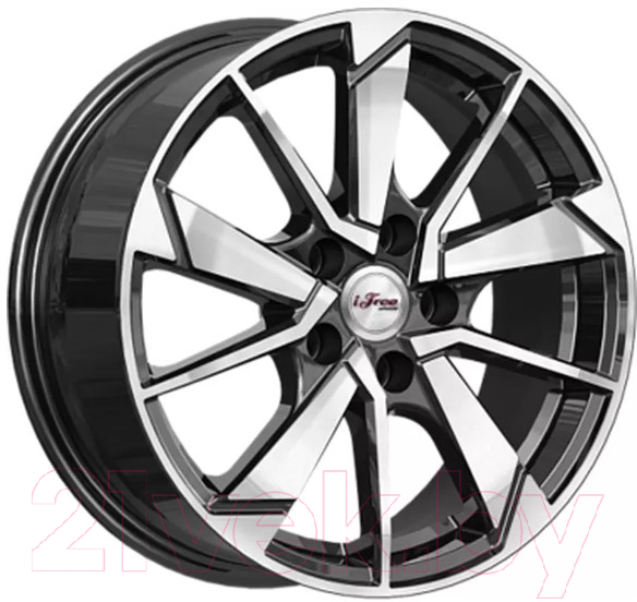 Литой диск iFree Зиплайн 16x6.5" 5x114.3мм DIA 66.1мм ET 46мм Блэк джек