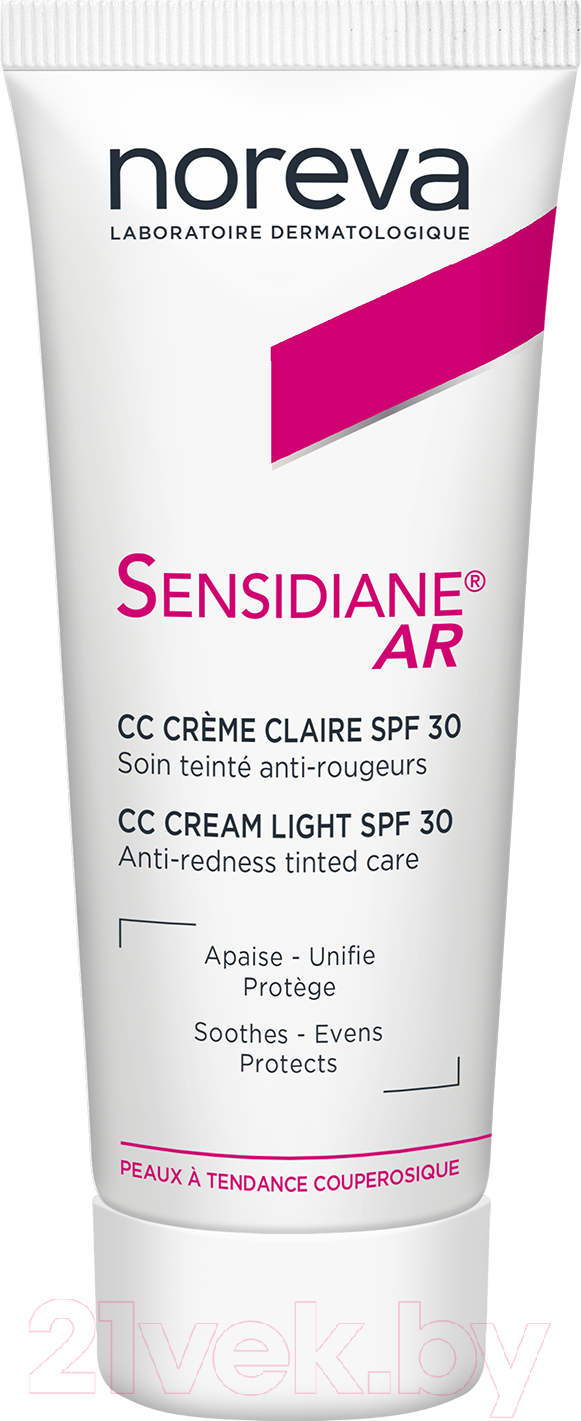 СС-крем Noreva Сенсидиан AR SPF 30 Светлый тон (40мл)