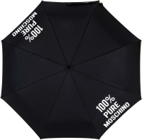 Зонт складной Moschino 8592-OCA Slogan Black - 