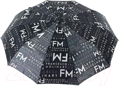Зонт складной Francesco Molinary 734-23582-FM-BKW (черный)
