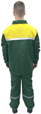 Комплект рабочей одежды Перспектива Стандарт-1 (р-р 44-46/170-176, зеленый/желтый)