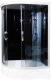 Душевая кабина Водный мир ВМ-8824 R 80x120 (черный/тонированное стекло) - 