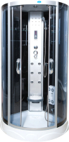 Душевая кабина Водный мир ВМ-8315 90x90 (черный/тонированное стекло) - 