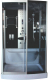 Душевая кабина Водный мир ВМ-132 125x90 (черный/тонированное стекло) - 