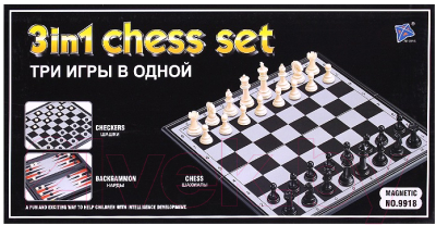 Набор настольных игр Darvish 3 в 1. Шахматы, шашки, нарды / SR-T-2063