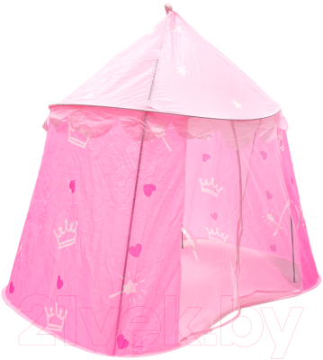 Детская игровая палатка Sharktoys Шатер корона / 15900004 (розовый)