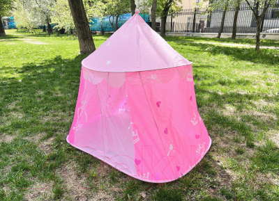 Детская игровая палатка Sharktoys Шатер корона / 15900004 (розовый)