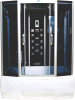 Душевая кабина Водный мир ВМ-8828 170x85 (черный/тонированное стекло) - 