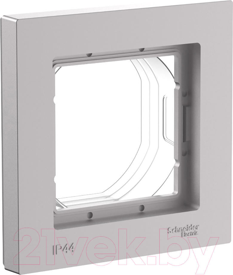 Рамка для выключателей и розеток Systeme (Schneider) Electric AtlasDesign Aqua ATN440301 — фото 1