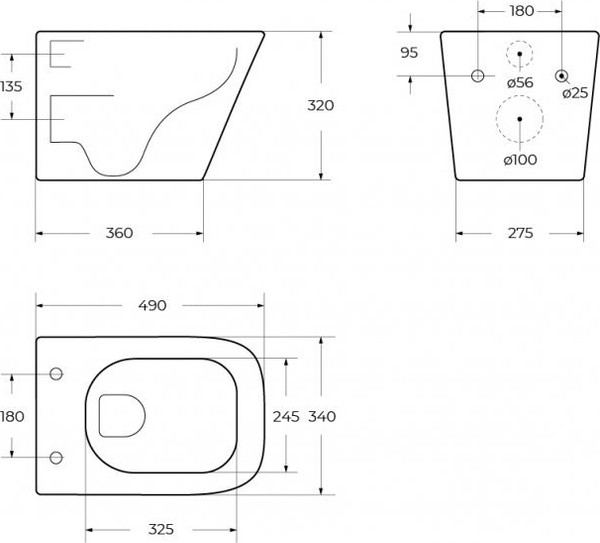 Унитаз подвесной BelBagno BB520CH-TOR/BB3103/3106SC