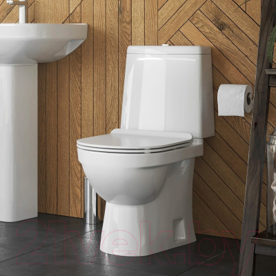 Унитаз напольный Sanita Luxe Next Slim WC.CC/Next/2-SlimDM/WHT.G/S1