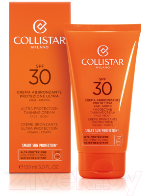 Крем солнцезащитный Collistar Ultra Protection Tanning Cream SPF 30 (150мл)