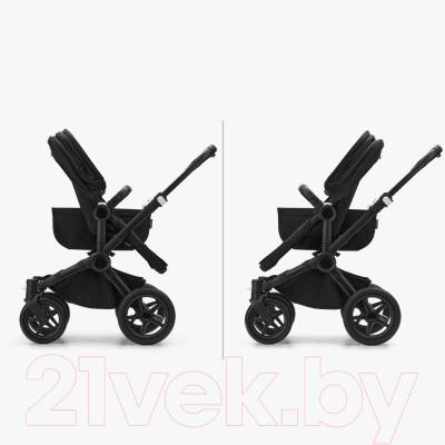 Детская универсальная коляска Bugaboo Donkey 5 2 в 1 с капюшоном (Black/Forest Green)