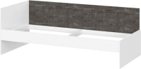 Кровать-тахта SV-мебель МС Анри К 90x200 (белый текстурный/железный камень) - 