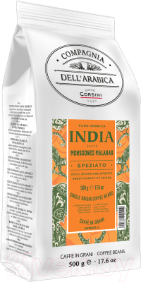 Кофе в зернах Compagnia Dell'Arabica Индия Мусонный Малабар (500г)