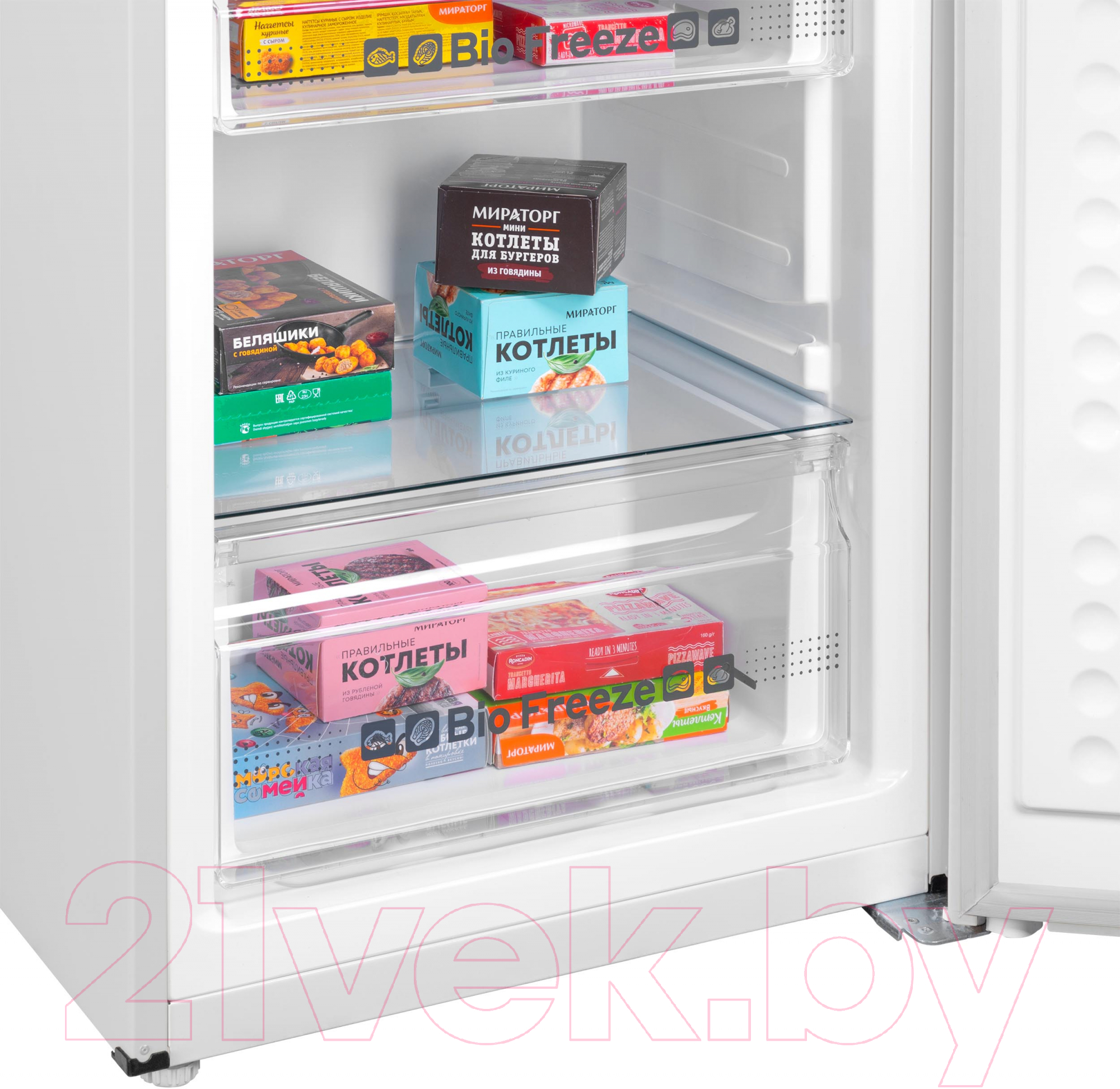 Холодильник с морозильником Maunfeld MFF195NFIW10