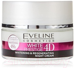 Крем для лица Eveline Cosmetics White Prestige 4D Ночной Регенерирующий Выравнивающий тон (50мл)