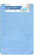 Набор ковриков для ванной и туалета Вилина Велюр / 7173 (50x80, 50x50, голубой) - 