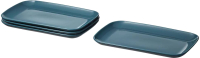 Набор тарелок Swed house Matset Plate Blank Beige MR3-21 (синий) - 