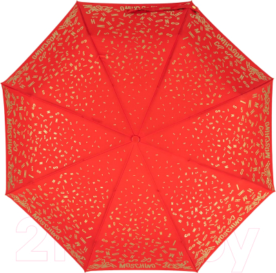 Зонт складной Moschino 8610-OCC Golden Letters Red
