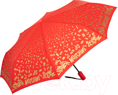Зонт складной Moschino 8610-OCC Golden Letters Red
