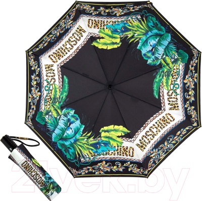 Зонт складной Moschino 8862-OCA Barocco Black