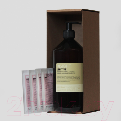 Набор косметики для тела и волос Insight Dermo-Calming Shampoo 900мл+Sample Sachet Cleanser+Body Cream