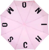 Зонт складной Moschino 8911-OCN M logo Pink - 