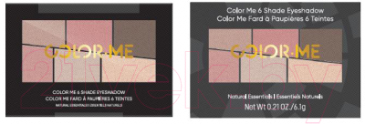 Палетка теней для век Miniso Color Me 6 Natural Essentials / 0821